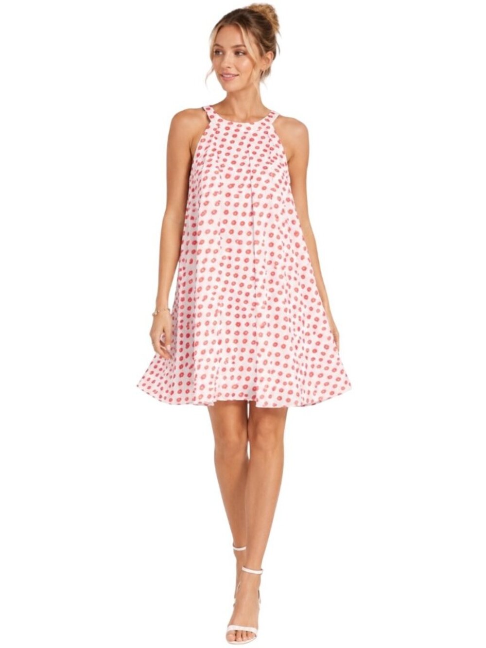 Betsey Johnson Floral Print Sleeveless Swing Dress Size 8